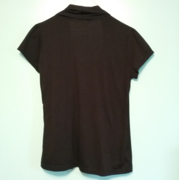 Double Take Petites Black/Grey Dress Shirt - Picture 3 of 5